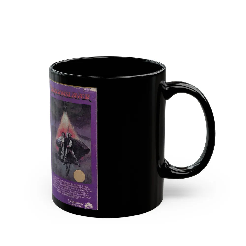 DRAGONSLAYER (VHS COVER) - Black Coffee Mug-Go Mug Yourself