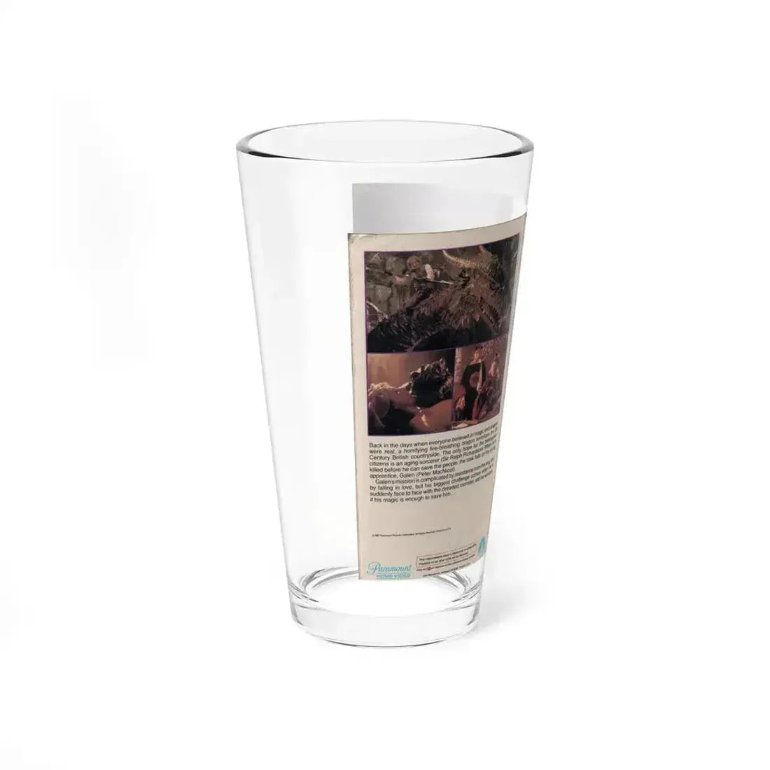 DRAGONSLAYER (VHS COVER) Pint Glass 16oz - Go Mug Yourself
