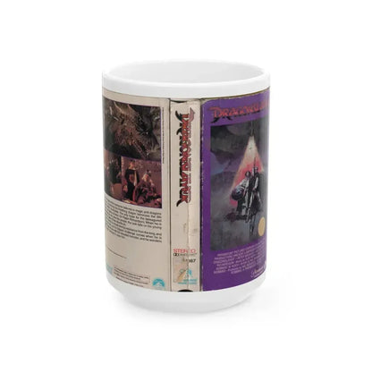 DRAGONSLAYER (VHS COVER) - White Coffee Mug 15oz - Go Mug Yourself