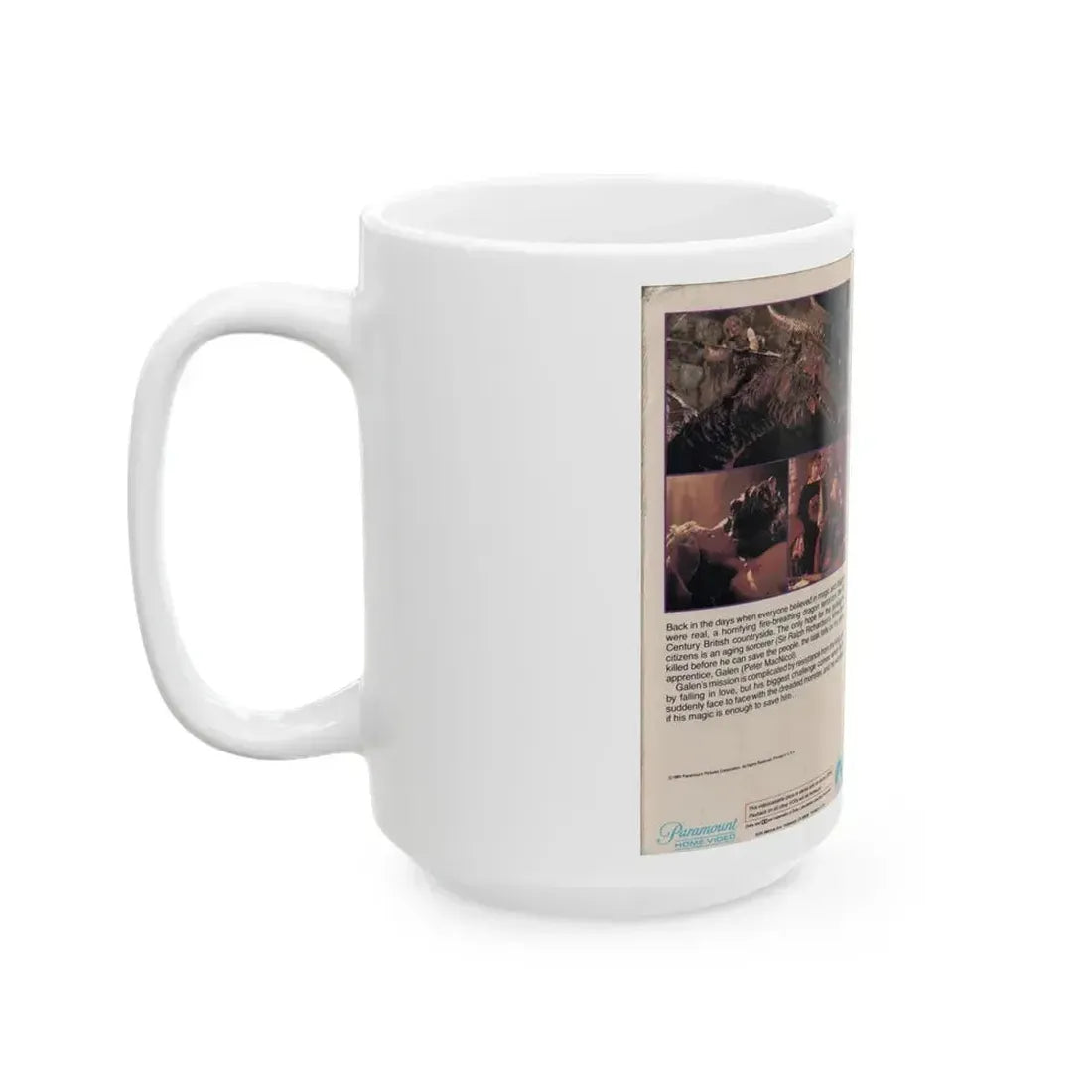 DRAGONSLAYER (VHS COVER) - White Coffee Mug - Go Mug Yourself