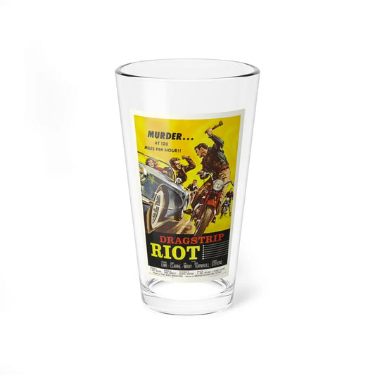 DRAGSTRIP RIOT 1958 Movie Poster - Pint Glass 16oz-16oz-Go Mug Yourself