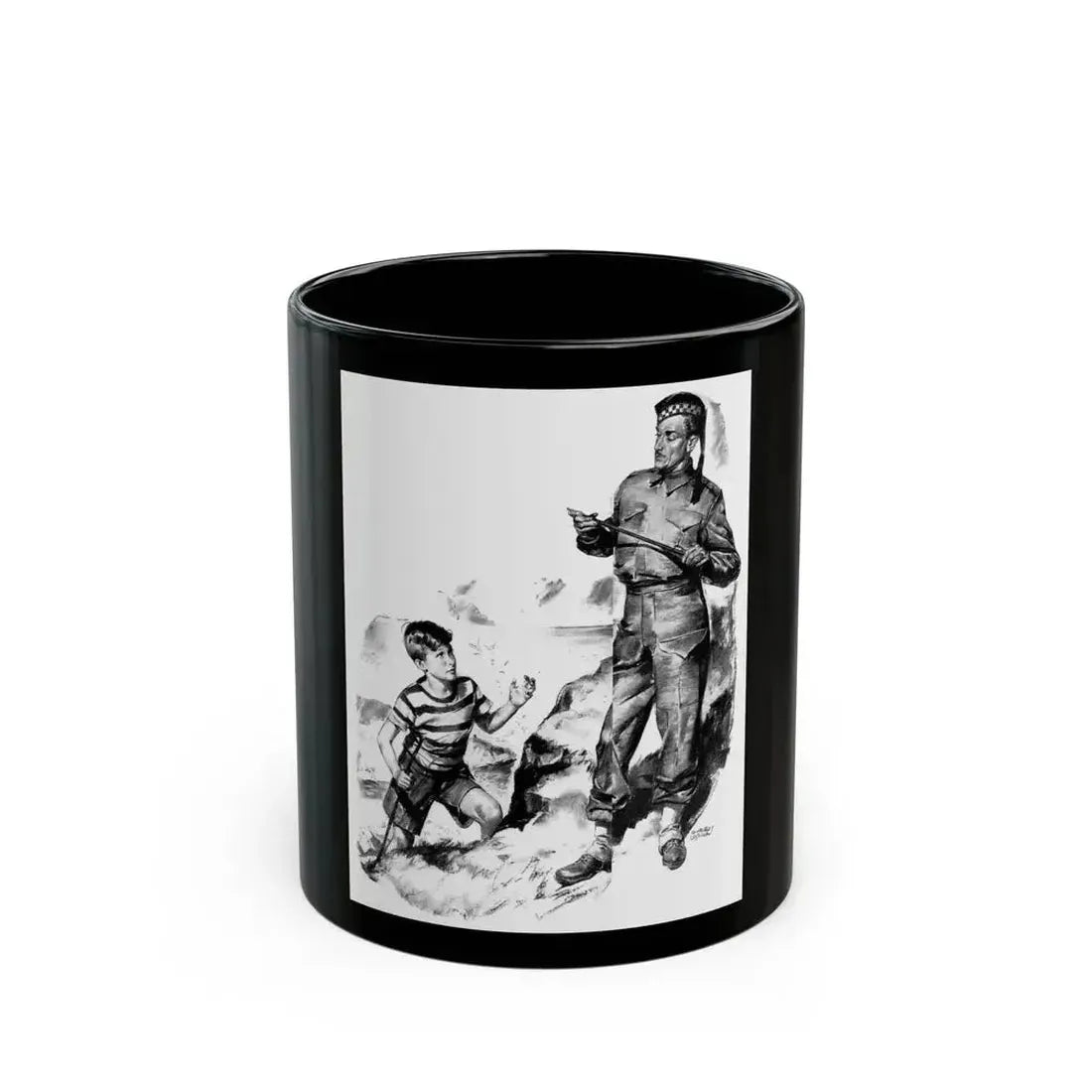 Drake's Drum, Liberty magazine, June 14, 1941 - Black Coffee Mug 11oz - Go Mug Yourself