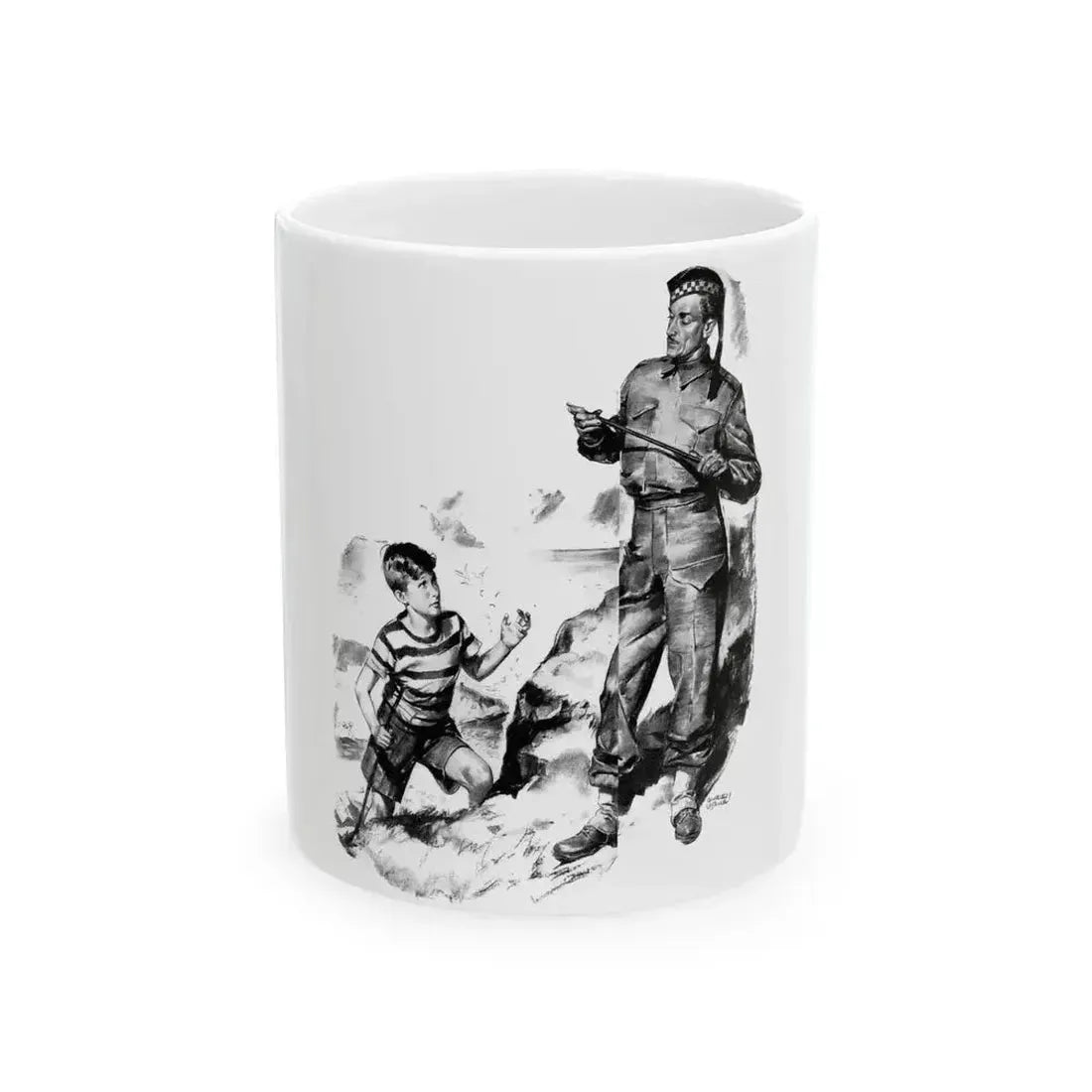 Drake's Drum, Liberty magazine, June 14, 1941 - White Coffee Mug 11oz - Go Mug Yourself