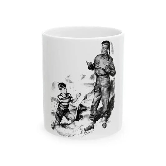 Drake's Drum, Liberty magazine, June 14, 1941 - White Coffee Mug 11oz - Go Mug Yourself