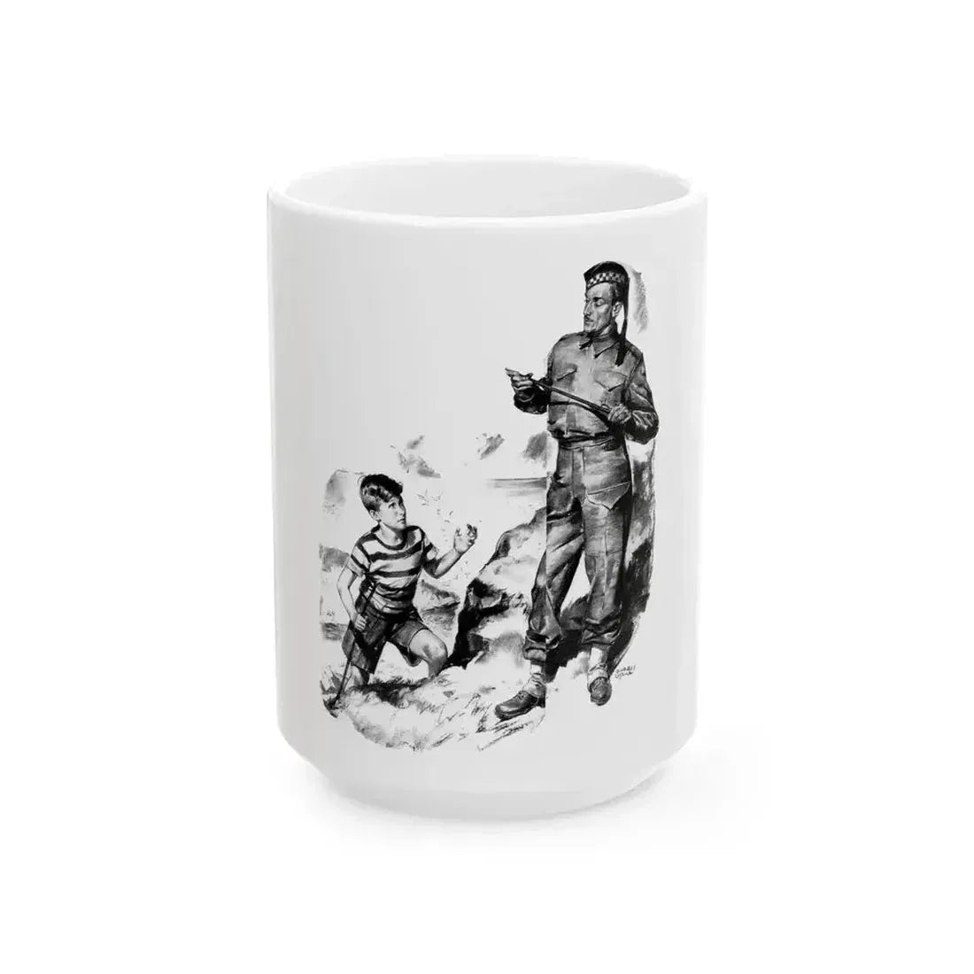 Drake's Drum, Liberty magazine, June 14, 1941 - White Coffee Mug 15oz - Go Mug Yourself