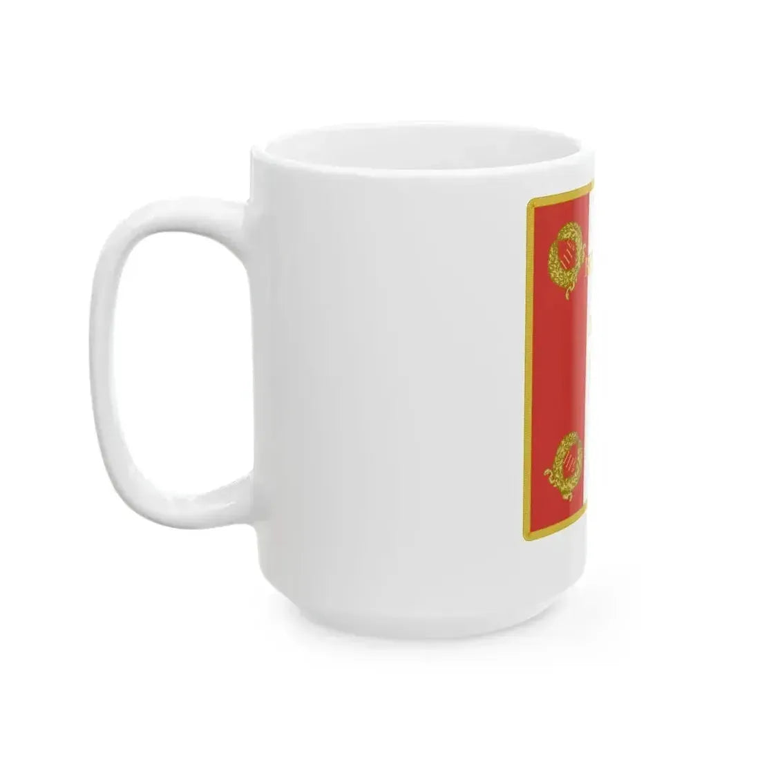 Drapeau 111e regiment dartillerie (France) White Coffee Mug - Go Mug Yourself