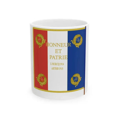Drapeau 276e regiment dinfanterie (France) White Coffee Mug 11oz - Go Mug Yourself