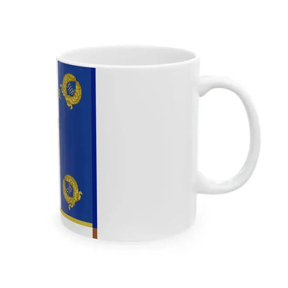 Drapeau 510e regiment de chars de combat (France) White Coffee Mug - Go Mug Yourself