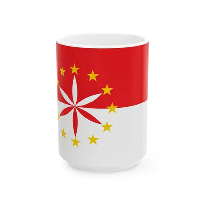 Drapeau arpitan (Italy) White Coffee Mug 15oz - Go Mug Yourself