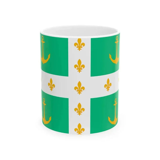 Drapeau Arsenal Rochefort (Belgium) White Coffee Mug 11oz - Go Mug Yourself