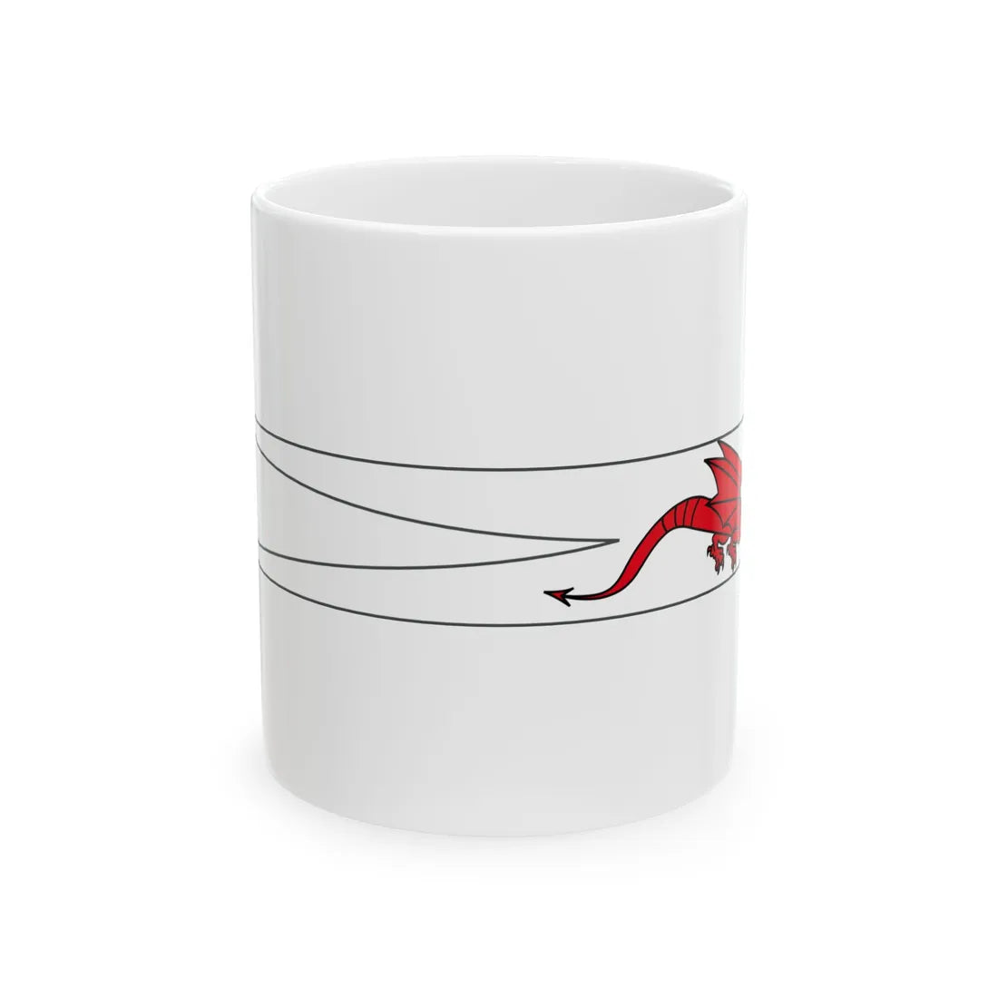 Drapeau-banniere-dragon (Belgium) White Coffee Mug 11oz - Go Mug Yourself