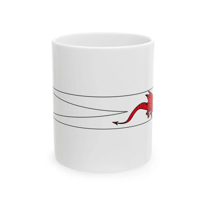 Drapeau-banniere-dragon (Belgium) White Coffee Mug 11oz - Go Mug Yourself