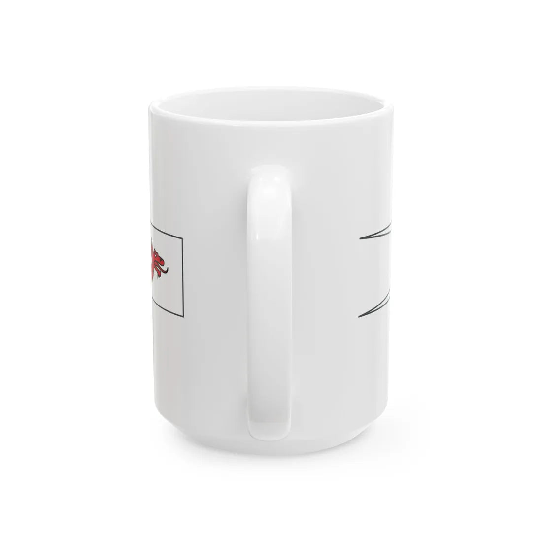 Drapeau-banniere-dragon (Belgium) White Coffee Mug - Go Mug Yourself