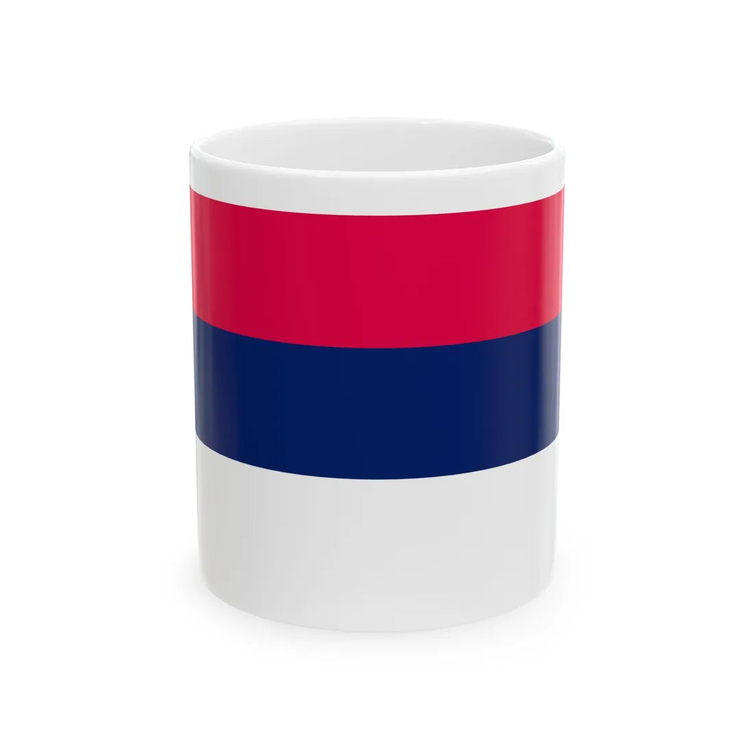 Drapeau civil de la Serbie (Serbia) White Coffee Mug 11oz - Go Mug Yourself