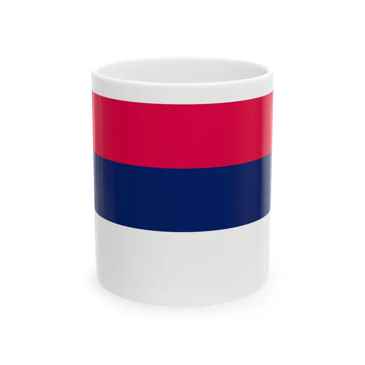 Drapeau civil de la Serbie (Serbia) White Coffee Mug 11oz - Go Mug Yourself