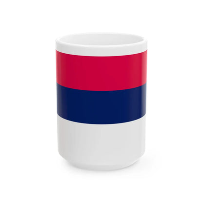 Drapeau civil de la Serbie (Serbia) White Coffee Mug 15oz - Go Mug Yourself