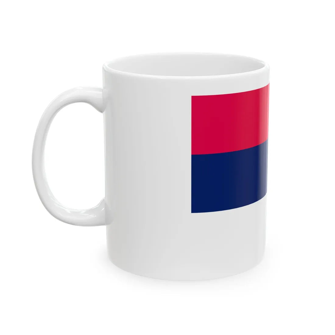 Drapeau civil de la Serbie (Serbia) White Coffee Mug - Go Mug Yourself