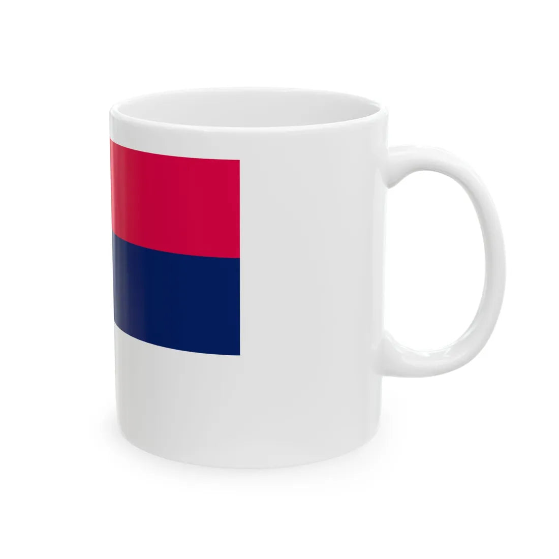 Drapeau civil de la Serbie (Serbia) White Coffee Mug - Go Mug Yourself