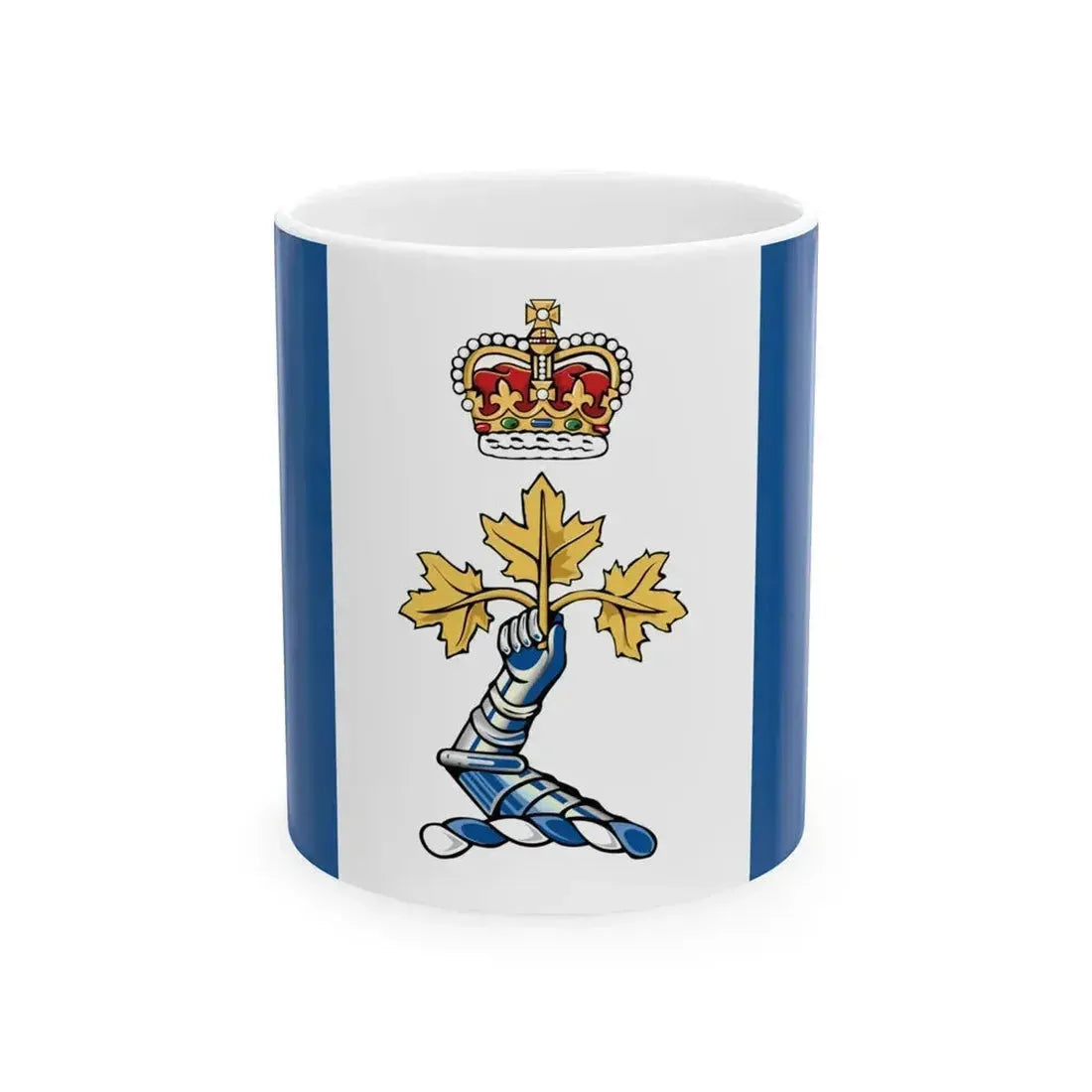 Drapeau CMR Saint-Jean - RMC Saint-Jean Flag (Canada) White Coffee Mug 11oz - Go Mug Yourself