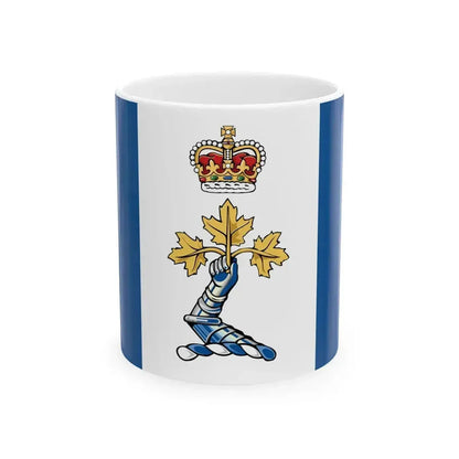 Drapeau CMR Saint-Jean - RMC Saint-Jean Flag (Canada) White Coffee Mug 11oz - Go Mug Yourself