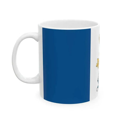 Drapeau CMR Saint-Jean - RMC Saint-Jean Flag (Canada) White Coffee Mug - Go Mug Yourself