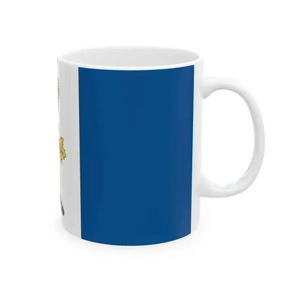Drapeau CMR Saint-Jean - RMC Saint-Jean Flag (Canada) White Coffee Mug - Go Mug Yourself