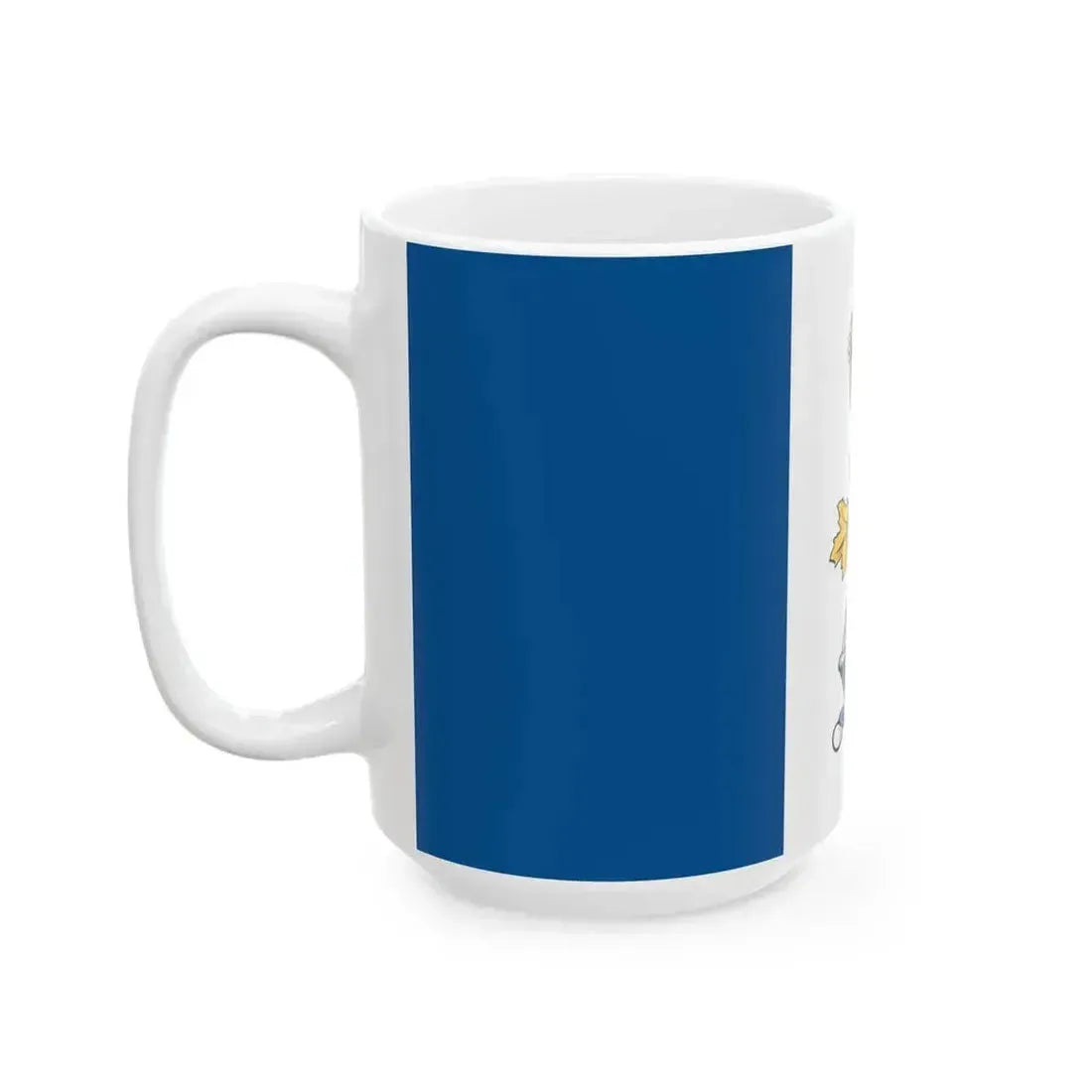 Drapeau CMR Saint-Jean - RMC Saint-Jean Flag (Canada) White Coffee Mug - Go Mug Yourself