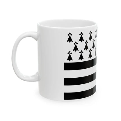 Drapeau de la Bretagne - Gwenn Ha Du (Belgium) White Coffee Mug - Go Mug Yourself