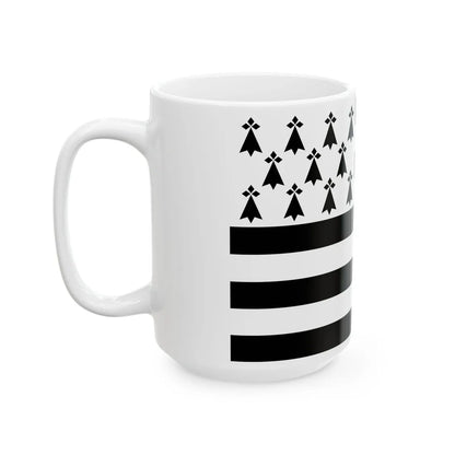 Drapeau de la Bretagne - Gwenn Ha Du (Belgium) White Coffee Mug - Go Mug Yourself
