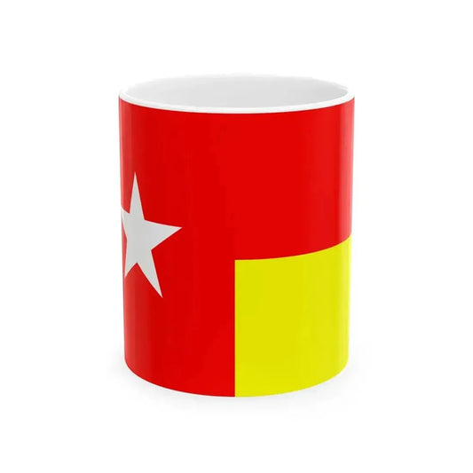 Drapeau de la commune de Malo-les-Bains 59 Nord-France (France) White Coffee Mug 11oz - Go Mug Yourself