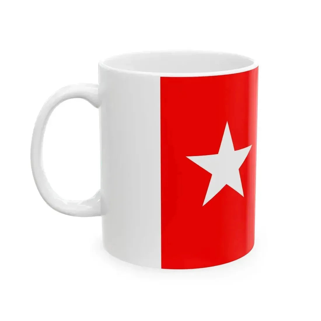 Drapeau de la commune de Malo-les-Bains 59 Nord-France (France) White Coffee Mug - Go Mug Yourself