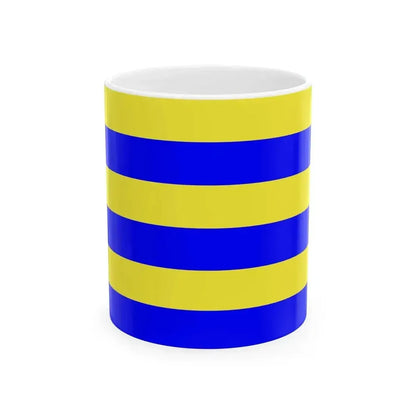 Drapeau de la commune de Mardyck 59 Nord-France (France) White Coffee Mug 11oz - Go Mug Yourself