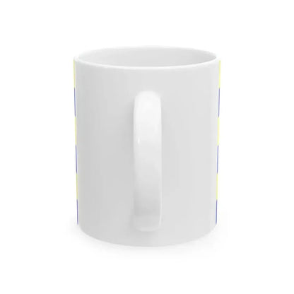 Drapeau de la commune de Mardyck 59 Nord-France (France) White Coffee Mug - Go Mug Yourself