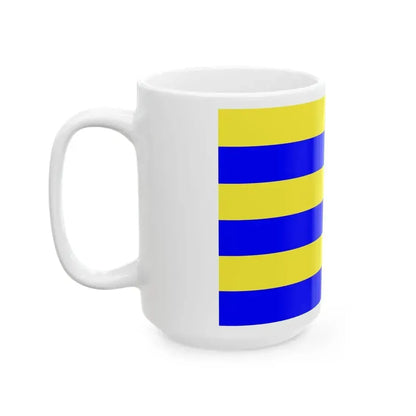 Drapeau de la commune de Mardyck 59 Nord-France (France) White Coffee Mug - Go Mug Yourself