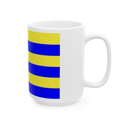Drapeau de la commune de Mardyck 59 Nord-France (France) White Coffee Mug - Go Mug Yourself