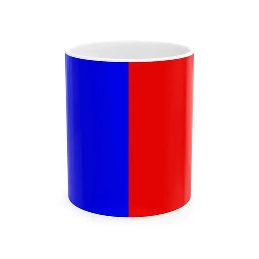 Drapeau de la commune de Petite-Synthe 59 Nord-France (France) White Coffee Mug 11oz - Go Mug Yourself