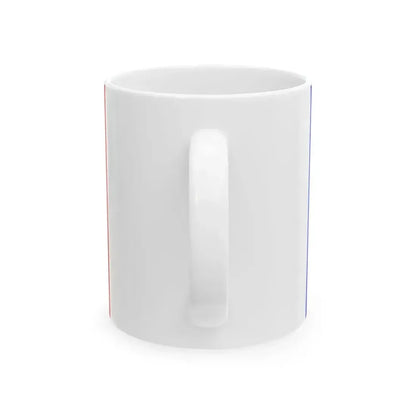 Drapeau de la commune de Petite-Synthe 59 Nord-France (France) White Coffee Mug - Go Mug Yourself