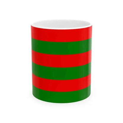 Drapeau de la commune de Rosendael 59 Nord-France (France) White Coffee Mug 11oz - Go Mug Yourself