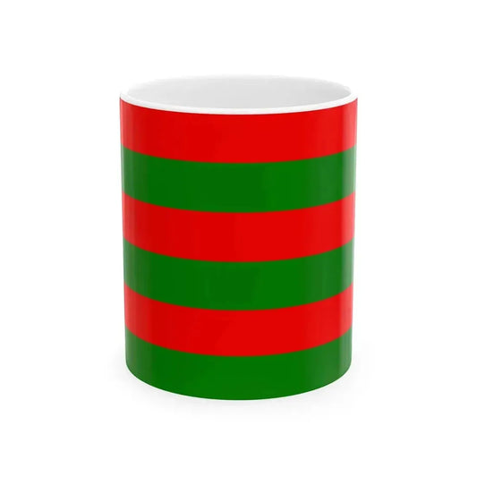 Drapeau de la commune de Rosendael 59 Nord-France (France) White Coffee Mug 11oz - Go Mug Yourself
