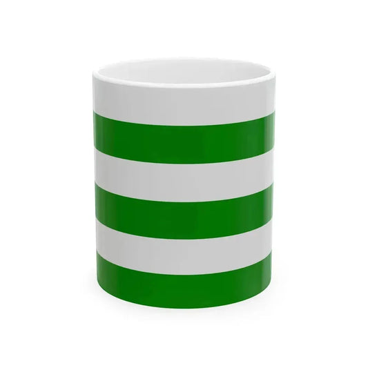 Drapeau de la commune de Saint-Pol-sur-Mer 59 Nord-France (France) White Coffee Mug 11oz - Go Mug Yourself
