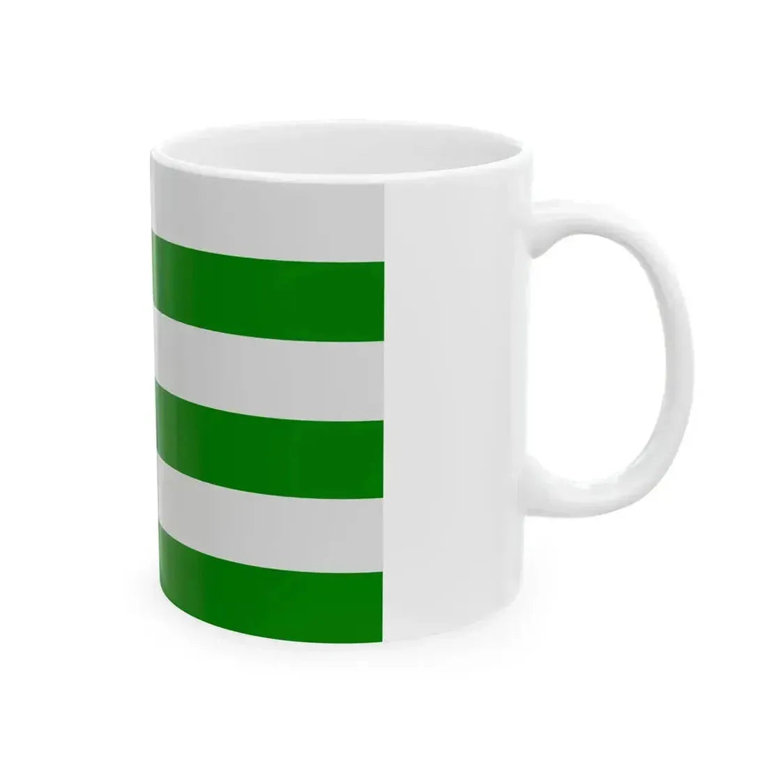 Drapeau de la commune de Saint-Pol-sur-Mer 59 Nord-France (France) White Coffee Mug - Go Mug Yourself