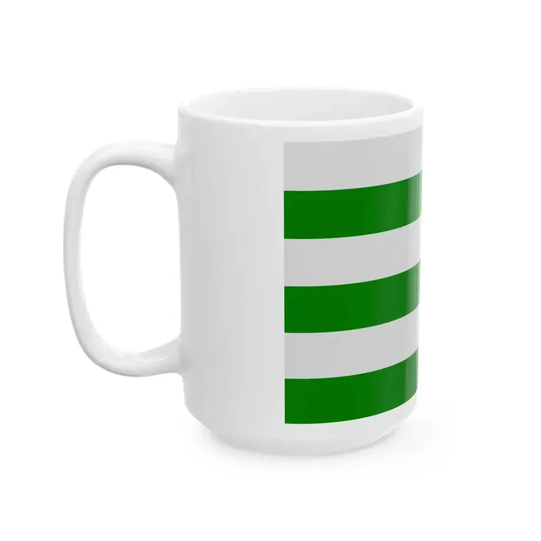 Drapeau de la commune de Saint-Pol-sur-Mer 59 Nord-France (France) White Coffee Mug - Go Mug Yourself