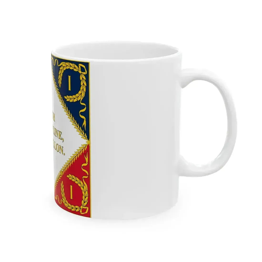Drapeau de la Garde Imperiale 1804 Revers (France) White Coffee Mug - Go Mug Yourself