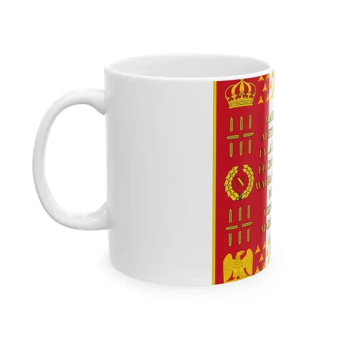 Drapeau de la Garde Imperiale 1812 Revers (France) White Coffee Mug - Go Mug Yourself
