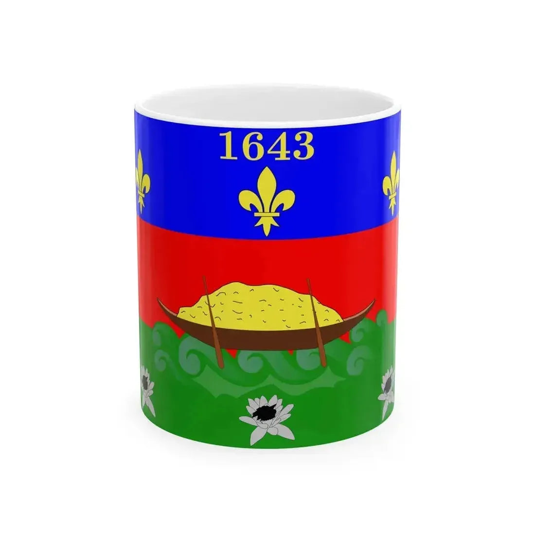 Drapeau de la Guyane (France) White Coffee Mug 11oz - Go Mug Yourself