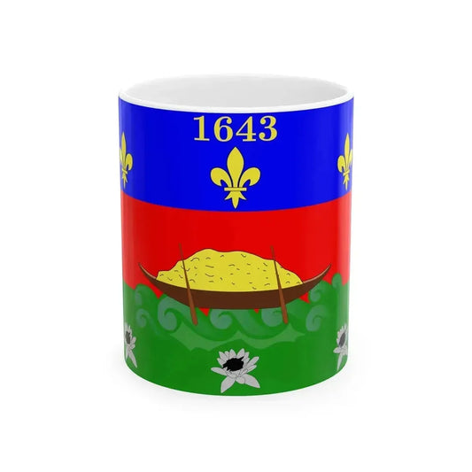 Drapeau de la Guyane (France) White Coffee Mug 11oz - Go Mug Yourself