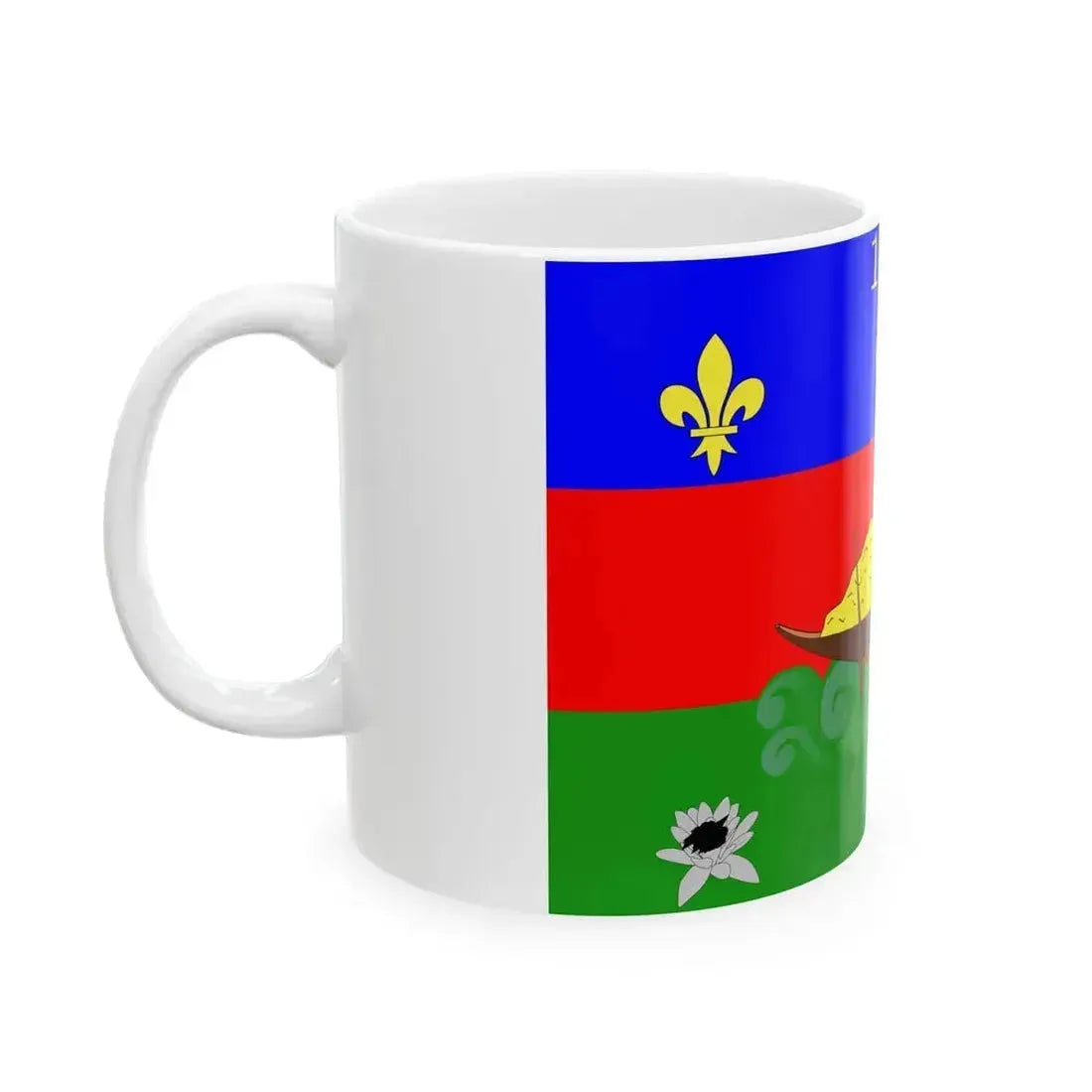 Drapeau de la Guyane (France) White Coffee Mug - Go Mug Yourself
