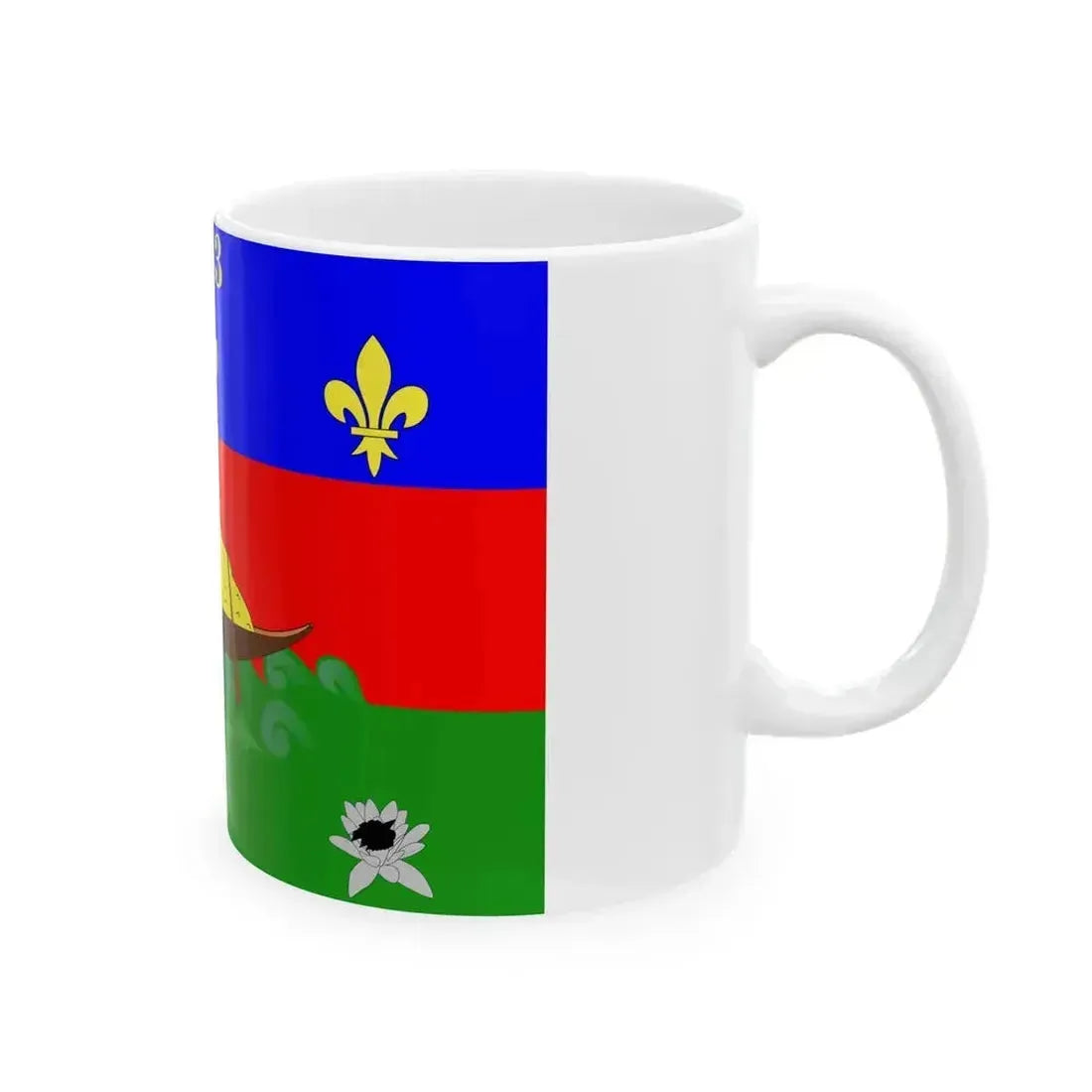 Drapeau de la Guyane (France) White Coffee Mug - Go Mug Yourself