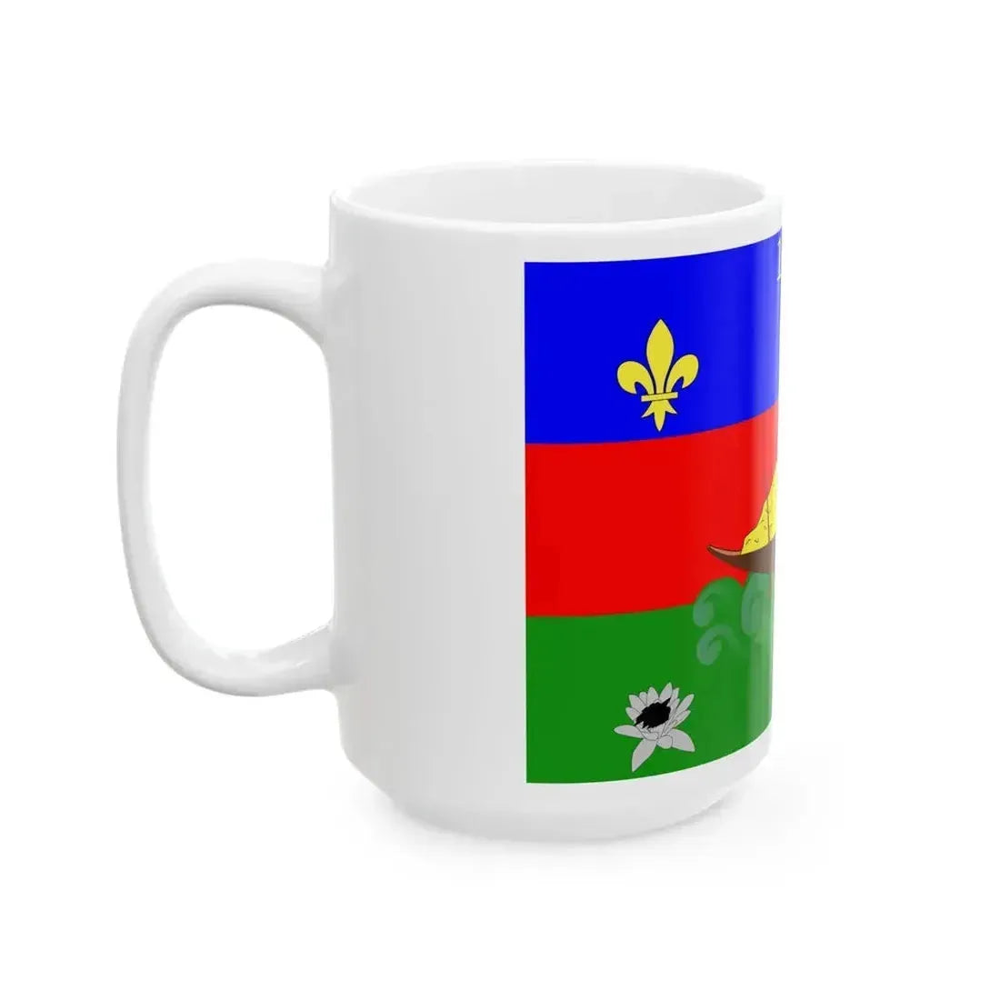 Drapeau de la Guyane (France) White Coffee Mug - Go Mug Yourself