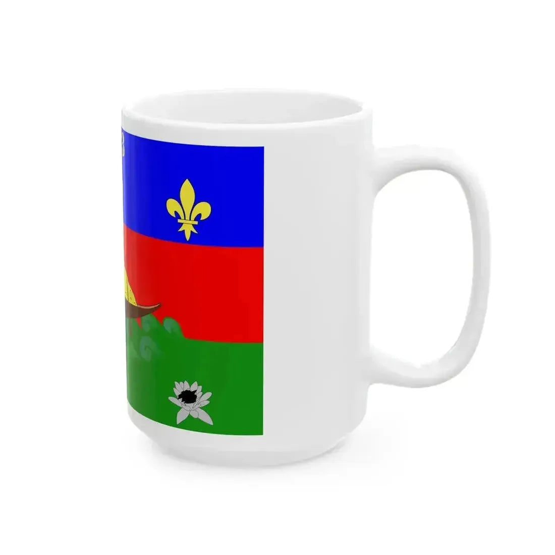 Drapeau de la Guyane (France) White Coffee Mug - Go Mug Yourself
